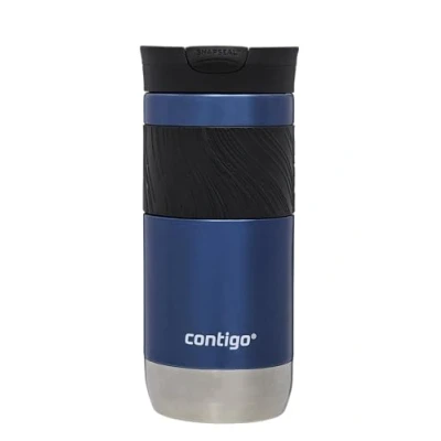 Imagen de Contigo Byron 2.0 vaso térmico, aislante de acero inoxidable con cierre Snapseal, termo café, 100 % antiderrame, tapa apta para lavavajillas, sin BPA, mantiene el calor hasta 6 horas, 470 ml