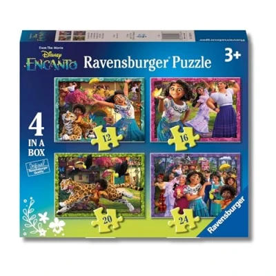 Imagen de Ravensburger Puzzle: Encanto, Puzzles Infantiles 3 Años o Más, 4 de 12,16,20,24 Piezas, Rompecabezas, Regalos Niños Años, 70x50cm