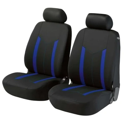 Imagen de WALSER ZIPP IT Basic 11796 Cubreasiento azul/negro Poliéster delante VOLKSWAGEN: Passat B6 Berlina, Golf 4 Cabrio, Tiguan I, SEAT: Ibiza 3
