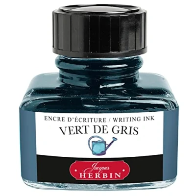 Imagen de Herbin 13007T Bote de tinta para estilográficas y rollerball 30ml Color: Verde gris