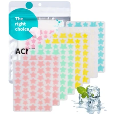 Imagen de 320PCS Parches Granos Acne Pimple Patches,Absorbente Invisible,Uso Diurno y Nocturno En Uno,Tratamiento Facial Antiacné,Enriquecido Aceite Ácido Salicílico,Día Noche 2 1 Patch