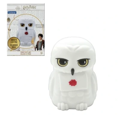 Imagen de LEXIBOOK Harry Potter Luz de Noche Hedwig pequeño formato, decoración luminosa para habitación infantil con temporizador NLJ01HP1