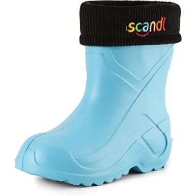 Imagen de Ladeheid Botas de Agua Antideslizantes en EVA Unisex Niños Niñas LA 763 (Turquesa306c/Negro, 25 EU)