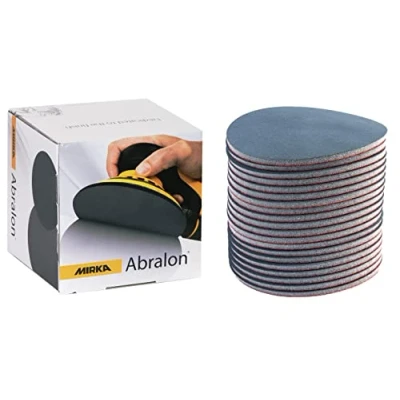 Imagen de Mirka Abralon Muela pulidora Ø 150mm Velcro grano 1000, 20/paquete, para lijar y pulir laca, madera, plástico