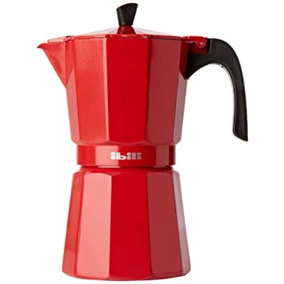 Imagen de IBILI Cafetera express Bahia Roja 9 tazas, 450 ml, Aluminio