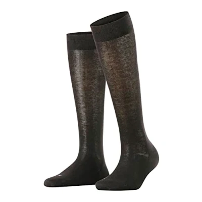 Imagen de FALKE Sensitive London W KH algodón con cinturilla de confort 1 par, Calcetines largos Mujer, Negro (Black 3000) nuevo ecológico, 39 42