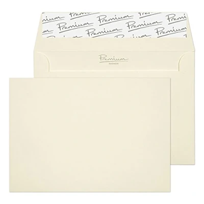 Imagen de Blake Premium Business 114 x 162 mm 120 gsm Cartera Despegar y sellar (71880), Oyster Wove, Paquete de 500