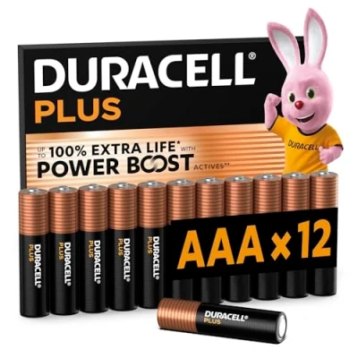 Imagen de pilas Duracell Plus Powerboost, Tamaño AAA, 12