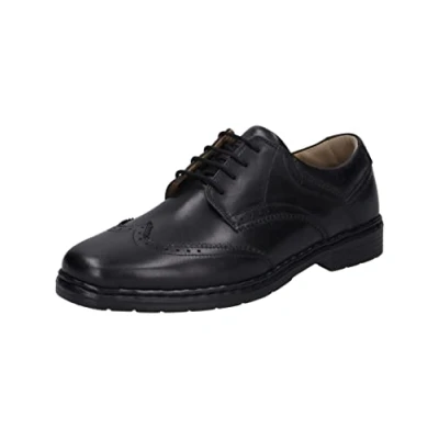 Imagen de Josef Seibel Hombre Calzado de Negocios Alastair 14, Caballero Zapatos con Cordones,Ancho K (Extra_Ancha),Plantilla Desmontable,Negro (Schwarz),43 EU / 9 UK