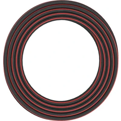 Imagen de Fiskars Manguera de riego XL, Tamaño universal, Protegido contra los rayos UV, Probado a presión, Nivel rigidez la torsión 4 (sobre 5), 50 m, Ø 1,9 (3/4&#039;&#039;), 11,5 kg, Negro/Rojo, 1027111