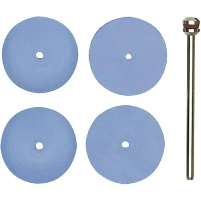 Imagen de PROXXON 2228294 Set 10 pulidores elásticos Silicona Planos 22 mm, Metal