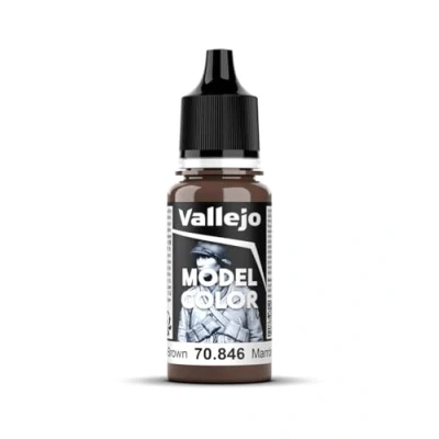 Imagen de Vallejo Model Color Pintura Acrílica Marrón Caoba Acabado Mate, 18 ml. Autonivelante y Sistema BSL para Modelismo Figuras
