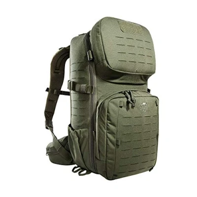 Imagen de Tasmanian Tiger TT Modular Combat Pack 22L, mochila militar perfectamente organizada para la universidad, el trabajo, escuela, al aire libre y senderismo, oliva