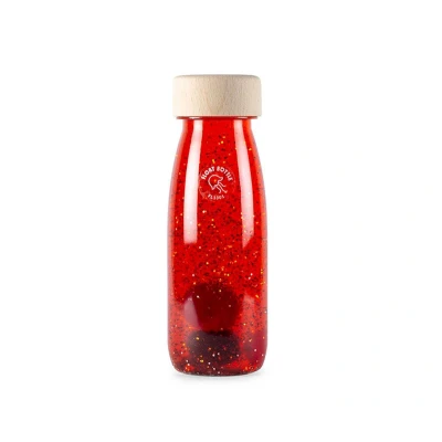 Imagen de Botella Sensorial Flotante Roja