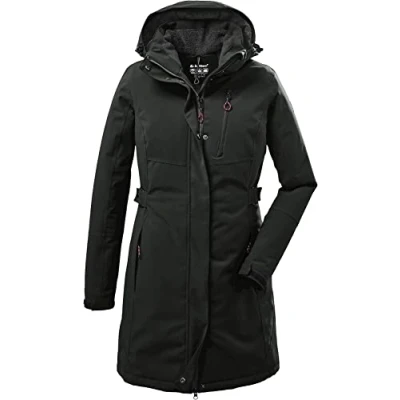 Imagen de Killtec womens Parka funcional con capucha cremallera KOW 165 WMN PRK, aceituna oscura, 38, 37726 000