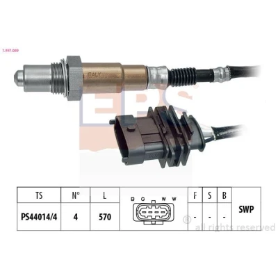 Imagen de EPS 1.997.089 Sonda lambda Made in Italy OE Equivalent térmico, plana, Rosca engrasada OPEL: Astra G CC, Corsa C Hatchback, Vectra Berlina