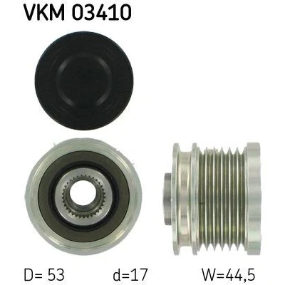 Imagen de SKF VKM 03410 Rueda Libre Alternador 44,5 FORD: S Max Mk1, MONDEO 3 Stufenheck, Focus 2