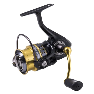 Imagen de Abu Garcia Superior Carrete Giratorio, de Pesca, carretes giratorios, Pesca depredador, Lucio, Perca, lucioperca, Trucha, Unisex, Negro/Dorado, 2500S