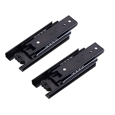 Imagen de Guías de Cajón,Tianher para Cajones 100 mm 4 Pulgadas Montaje Lateral Resistente Capacidad Carga 45 kg Rodillo Cajón Extracción Parcial Correderas 2 Pcs.