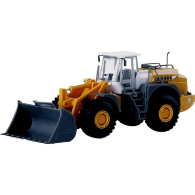 Imagen de herpa 148122 001 Cargador de Ruedas L580, Liebherr Baustellen Fahrzeug, Excavadora, Modelos en Miniatura, camión, Objeto colección, plástico Escala 1:87 (148122 001)