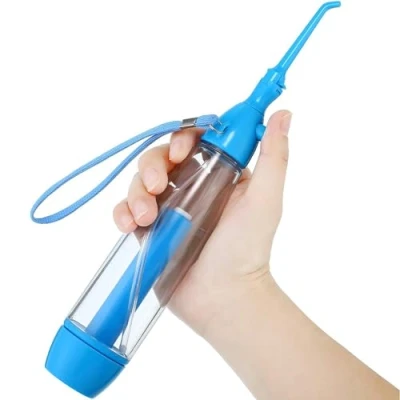 Imagen de Irrigador Bucal Manual Portátil Inalámbrico, Sin Electricidad, Batería tamaño Viaje, Presión Regulable Limpieza Dental, Ortodoncia, Encías, Tonsilolitos
