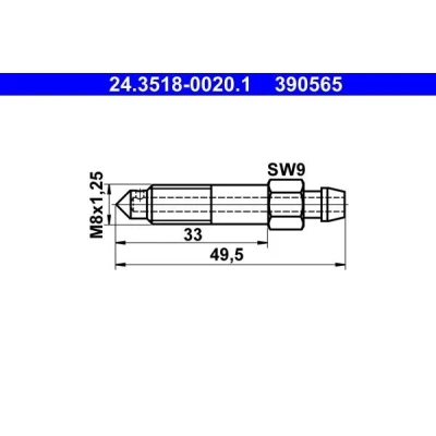 Imagen de ATE 24.3518 0020.1 Válvula/tornillo de purga aire