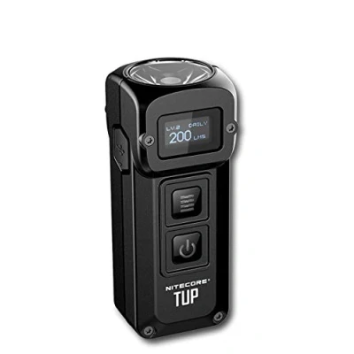 Imagen de Nitecore Tup Mini linterna 1000 lúmenes LED Llavero con pantalla OLED Batería recargable 54 g y 7 cm 5 modos