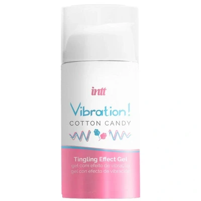 Imagen de VIBRATION!: VIBRADOR LIQUIDO POTENTE SABOR ALGODÓN DE AZÚCAR 15 ML INTT