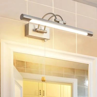 Imagen de TYhogar Lámpara De Espejo Baño LED 40cm 8W 920LM Aplique Luz para Con Interruptor y Brazo Doblado Giratorio Pared Gabinete Iluminación