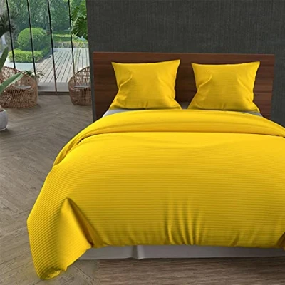 Imagen de Soleil d&#039;ocre LEO Colcha acolchada tiro, Amarillo, 220 x 240 cm