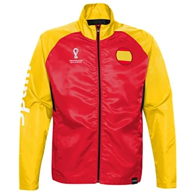 Imagen de FIFA Entrenamiento Oficial de la Copa Mundial 2022 España Chaqueta Track, Rojo/Amarillo, 12 13 años para Niños