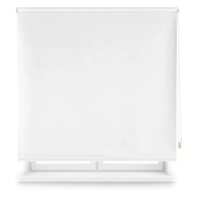 Imagen de Well Home Estor Enrollable Opaco Liso Blanco Roto, 100 x 175cm (Ancho Largo)/Tamaño de la Tela 97 170cm