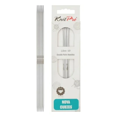 Imagen de KnitPro Agujas de doble punta Nova Cubics Alfileres tejer punta, 12,5 cm x 2,25 mm, paquete 5