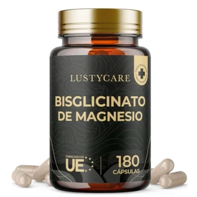 Imagen de Glicinato de Magnesio 2.000 mg 180 cápsulas Bisglicinato Puro Alta Potencia Inocuo para el Estómago, Vegano y Dosificación 400 elemental/dosis diaria