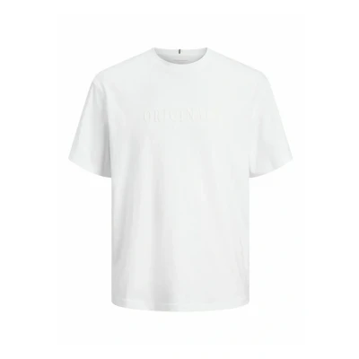 Imagen de Jack &amp; Jones Jorfrederiksberg TEE CREW NECK NOOS Camiseta estampada, Hombre, Talla: Small, Bright white