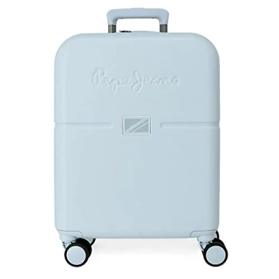 Imagen de Pepe Jeans Accent Maleta de cabina Azul 40x55x20 cms Rígida ABS Cierre TSA integrado 37L 3,22 kgs 4 Ruedas dobles Equipaje Mano