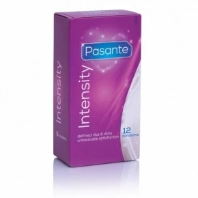 Imagen de Pasante Ribs y Dots Condones Estimulantes 12 Piezas Unidades
