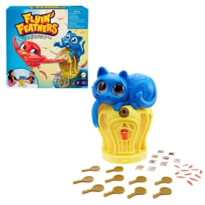 Imagen de Mattel Games Plumas Voladoras Juego de Mesa para niños +5 años (Mattel GVK24)
