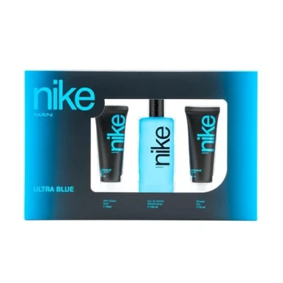 Imagen de NIKE Ultra Blue, Estuche de Regalo Hombre, Colonia 100 ml + Gel Baño 75 After Shave ml, Eau Toilette Natural y Masculina, Aroma Oriental Floral, Fragancia Fresca, Valiente Duradera