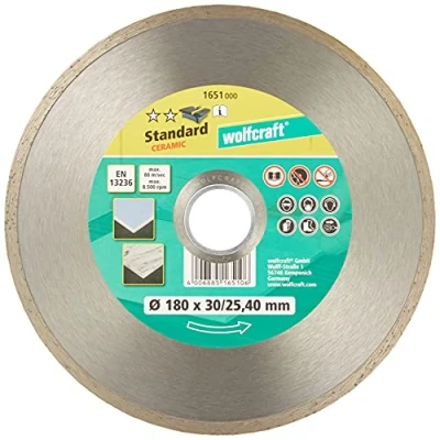 Imagen de wolfcraft Disco de corte diamante &quot;Standard Ceramic&quot; para azulejos y baldosas en húmedo I 1651000