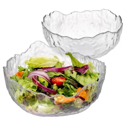 Imagen de Navaris Set de Cuencos Cristal Juego 2X Bol Cocina para Aperitivos Ensalada natillas postres Cuenco Transparente Diferentes tamaños