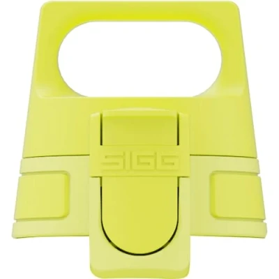 Imagen de SIGG WMB ONE Top Yellow Tapón de repuesto a prueba fugas, pieza recambio para botellas SIGG, cierre hermético cantimploras accionable con una sola mano