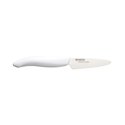 Imagen de KYOCERA FK 075 WH EU, pelar, 7,5 cm, Cuchilla de cerámica circonio, Afilado a Mano, Ligero, no corrosivo, sin Transferencia Sabor, Apto para lavavajillas, Mango Blanco