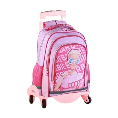 Imagen de Mochila Escolar Barbie Chic ToyBags Doble Compartimento Bolsillos Frontal y Lateral Adaptable a Carro Interior Forrado Tirantes Espalda Acolchados Con reflectantes 41.5 x 30 17 cm