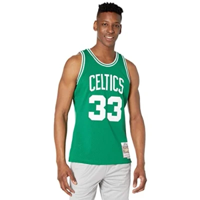 Imagen de Mitchell &amp; Ness Boston Celtics Swingman ROAD Larry BIRD Equipación de clubes, Hombre, Talla: Small, Green