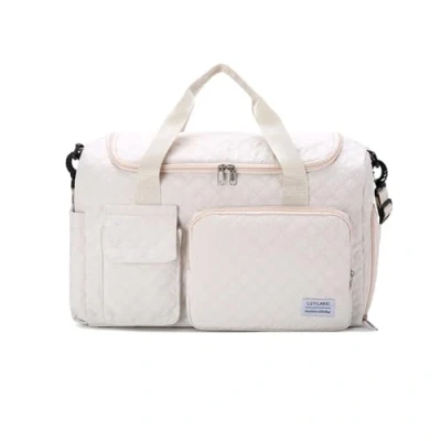 Imagen de Balakaka Bolsa de Viaje 46x23x30 cm, 31L Grande Deporte con Compartimento para Zapatos y Ropa Mojada, Impermeable Gimnasio Natación Viaje, Blanco Roto