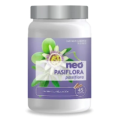 Imagen de NEO Extracto Seco de Pasiflora 45 Cápsulas Ayuda a Combatir el Nerviosismo y la Angustia Forma Natural Efecto Relajante Dormir Mejor
