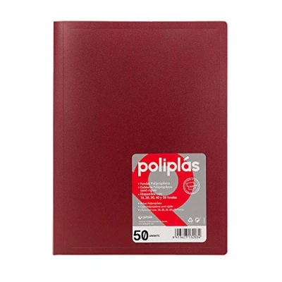 Imagen de Grafoplas 1155717 Carpeta de 30 fundas, color granate