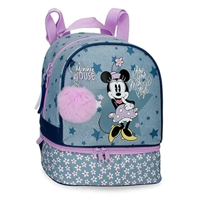 Imagen de Disney Minnie Style Mochila porta merienda Azul 23x28x13 cms Poliéster 8,37L
