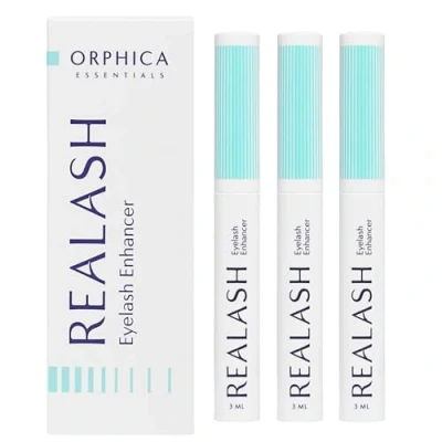Imagen de ORPHICA Realash Acondicionador de Pestañas 3 ml, Paquete Serum Crecimiento, Suero Fortalecedor y Engrosador Largas Tratamiento Eyelash Growth